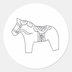 Autocollant de cheval de Carosel