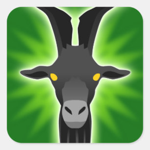 Autocollant de chèvre noire