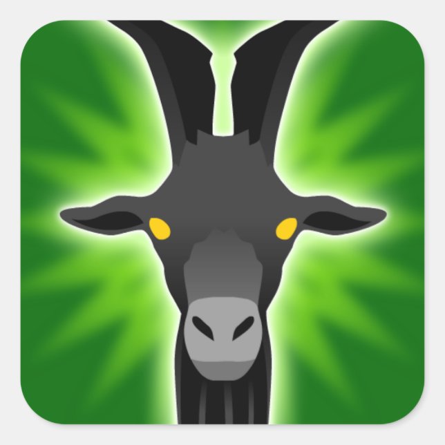 Autocollant de chèvre noire (Devant)