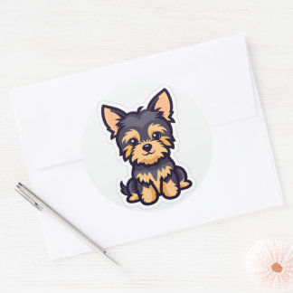 Autocollant de chien adorable