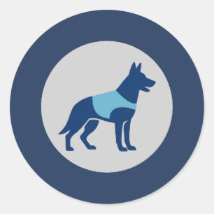 Autocollant de chien de l'unité canine de police