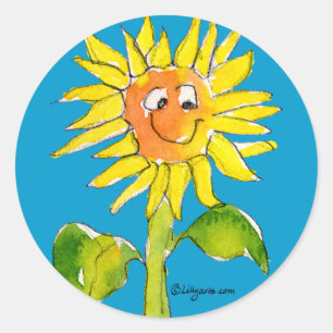 Autocollant de Clipart de tournesol 5