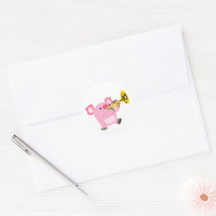 Autocollant de cochon de dessin animé mignon jouan