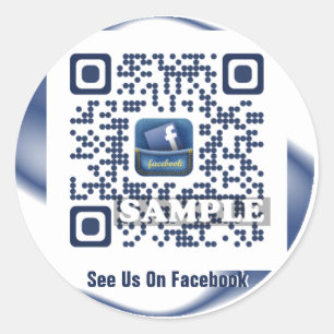 Autocollant de code de Facebook QR (modèle Net2tag