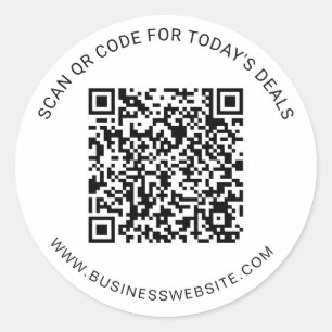 Autocollant de code QR pour entreprise personnalis