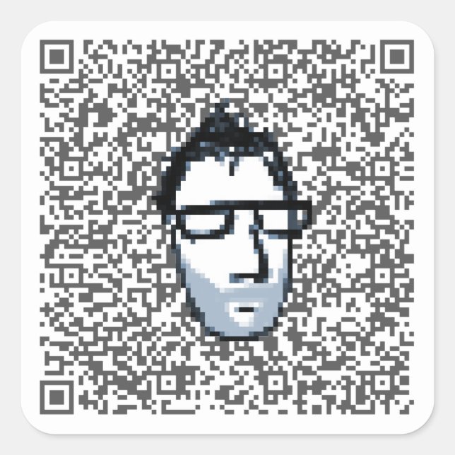 autocollant de code qr visnup (Devant)