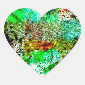 Autocollant de cœur abstrait jaune doux. Ensoleill