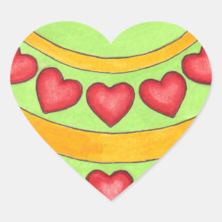 Autocollant de coeur de Noël personnalisé