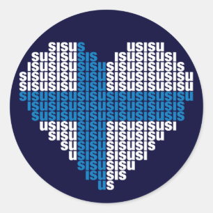 Autocollant de coeur de Sisu