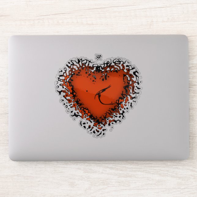 Autocollant de coeur Freaky v4.2 (Ordinateur)