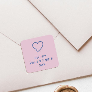 Autocollant de cœur moderne pour la Saint-Valentin