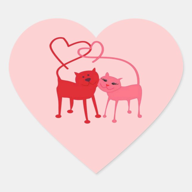 Autocollant de coeur Valentine Cars (Devant)