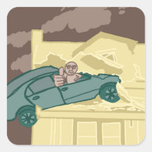 Autocollant de collision automobile