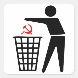 Autocollant de communisme de déchets
