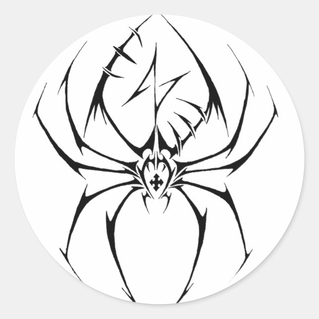 Autocollant de conception de tatouage d'araignée t (Devant)