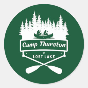 Autocollant de conception ronde