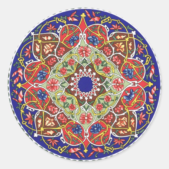 Autocollant de conception Tadjik antique (Devant)