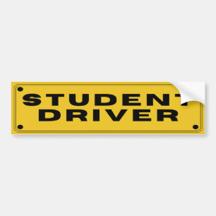 Autocollant de conducteur étudiant