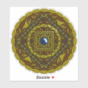 Autocollant de contour de mandala Capricorn