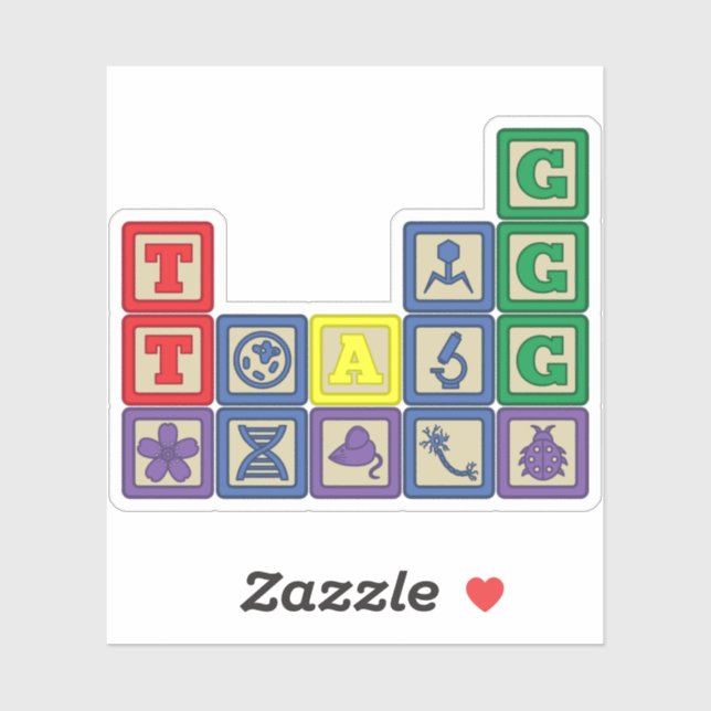 Autocollant de contour des blocs de futur biologis (Feuille)