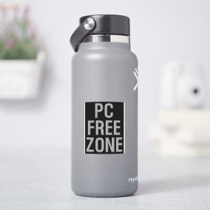 Autocollant de contour noir de la zone libre de PC