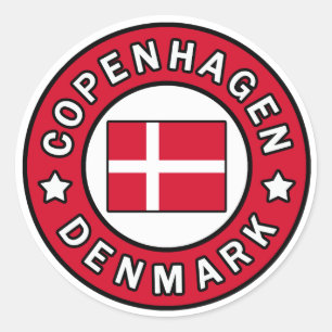 Autocollant de Copenhague Danemark