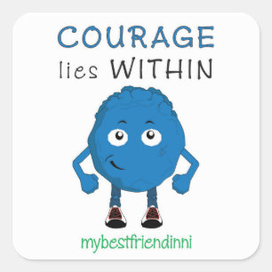 Autocollant de courage