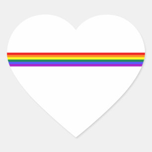 Autocollant de coutume d'arc-en-ciel de drapeau de