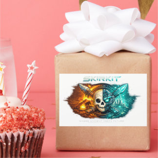 Autocollant de crâne cyber ancien ou futur | Feu t