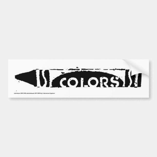 Autocollant de crayon de couleurs (Devant)