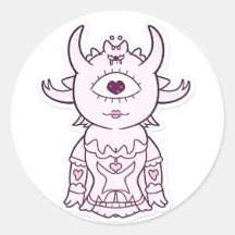 Autocollant de créature de fantasy Kageko Guardian