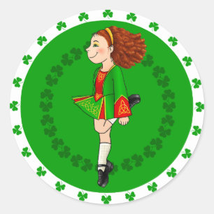 Autocollant de danse irlandais