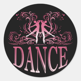 Autocollant de danse (rose)