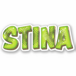 Autocollant de design Kiwi Stina