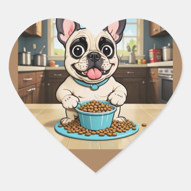 Autocollant de dessin Bulldog (Devant)