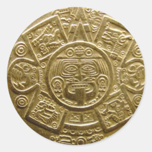 Autocollant de disque solaire Aztec