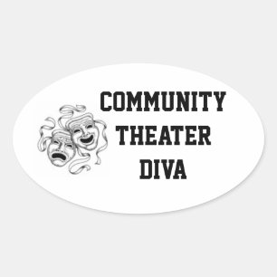 Autocollant de diva de théâtre de la Communauté