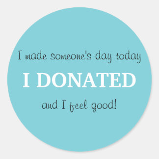 Autocollant de donation