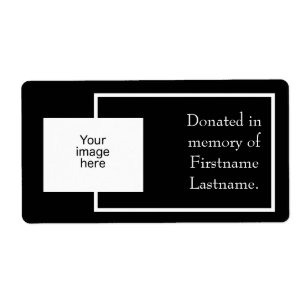 Autocollant de donation de photo