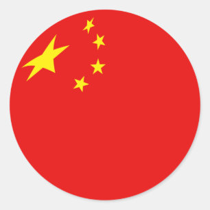Autocollant de drapeau à fisheye de Chine