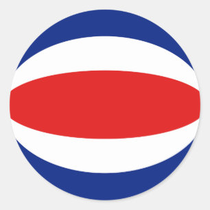 Autocollant de drapeau à objectif fisheye du Costa