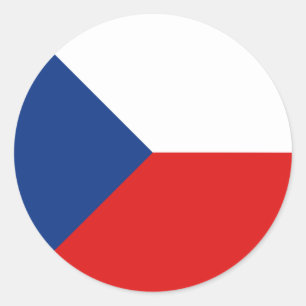 Autocollant de drapeau de Czechia Fisheye