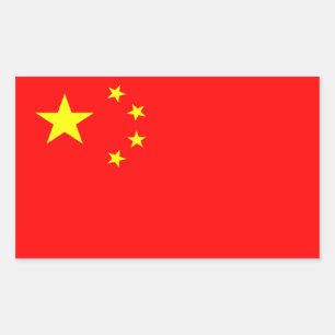 Autocollant de drapeau de la Chine