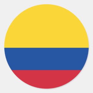 Autocollant de drapeau de la Colombie