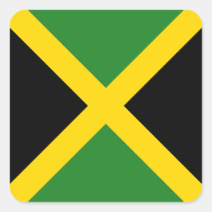 Autocollant de drapeau de la Jamaïque