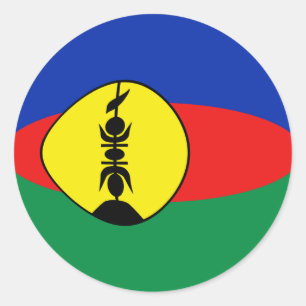 Autocollant de drapeau de la Nouvelle-Calédonie