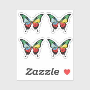 Autocollant de drapeau de papillon de queue d'Ethi