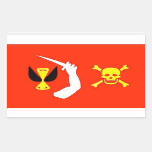 Autocollant de drapeau de pirate de Christopher