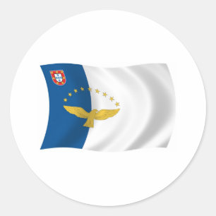 Autocollant de drapeau des Açores