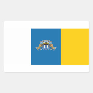 Autocollant de drapeau d'îles de Canary*